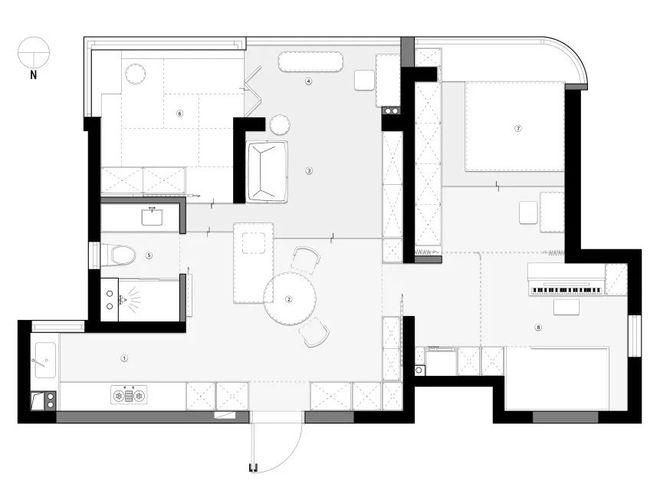 3m²全屋打通采光翻倍不要太舒服～AG旗舰厅网站首页南京夫妻俩的9(图35)