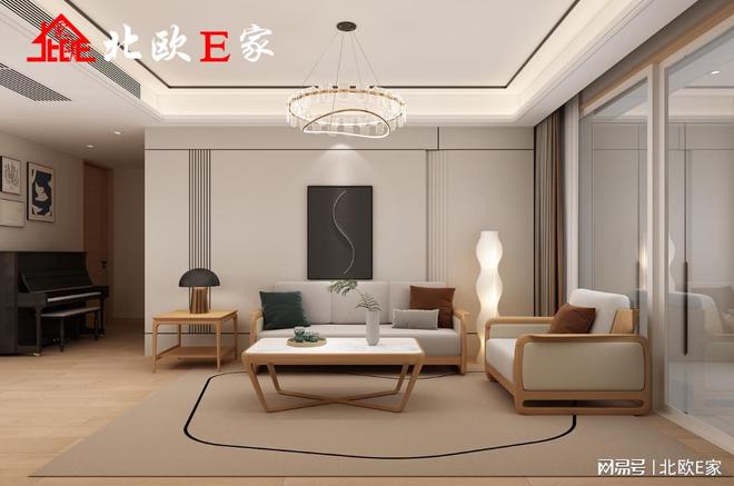 丨专属于150㎡的简约浪漫AG旗舰厅娱乐平台北欧E家(图7)